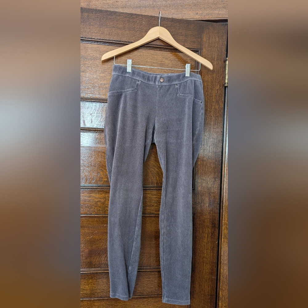 Gray Hue Corduroy Legging Pants Size Medium